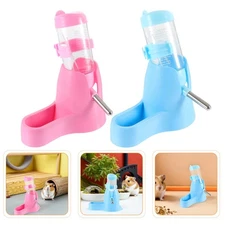2 Pcs Multi Function Pet Feeder Bracket Small Animal Drinking Bottle