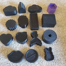 Bath Bomb Mold Set- 3D Printed.  Some Used Some New 