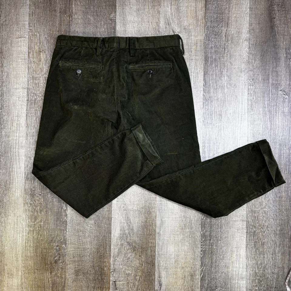 Pantalones de vestir Lands' End de pana verde 32 para hombre Foto 4 de 4