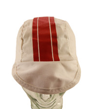 Apple Computer Vintage Cotton Cycling Cap 80s Hat Bike Bicycle Puget Red & White