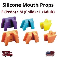 EXTND 2/Pk Dental Mouth Prop Bite Block S/M/L Sterilizable Silicone Latex-Free