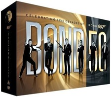 Bond 50: Celebrating Five Decades of Bond 007 DVD SET…. 1 Day Handling