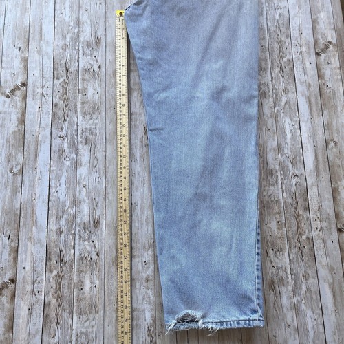 Jeans uomo Levis 550 relaxed fit 36x30 lavaggio chiaro blu denim anni 90 larghi classici  - Foto 9 di 9
