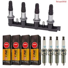 4x BERU Zündspule + 4x NGK Zündkerze V-LINE für Opel Zafira A F75_ 1.8 16V