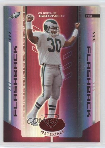 2004 Leaf Certified Materials Flashback Mirror Red /100 Charlie Garner ...