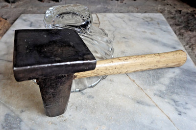 Antique BEALL BROS. BLACKSMITH #3 FLATTER HAMMER  5lb Swage Farrier Tinsmith