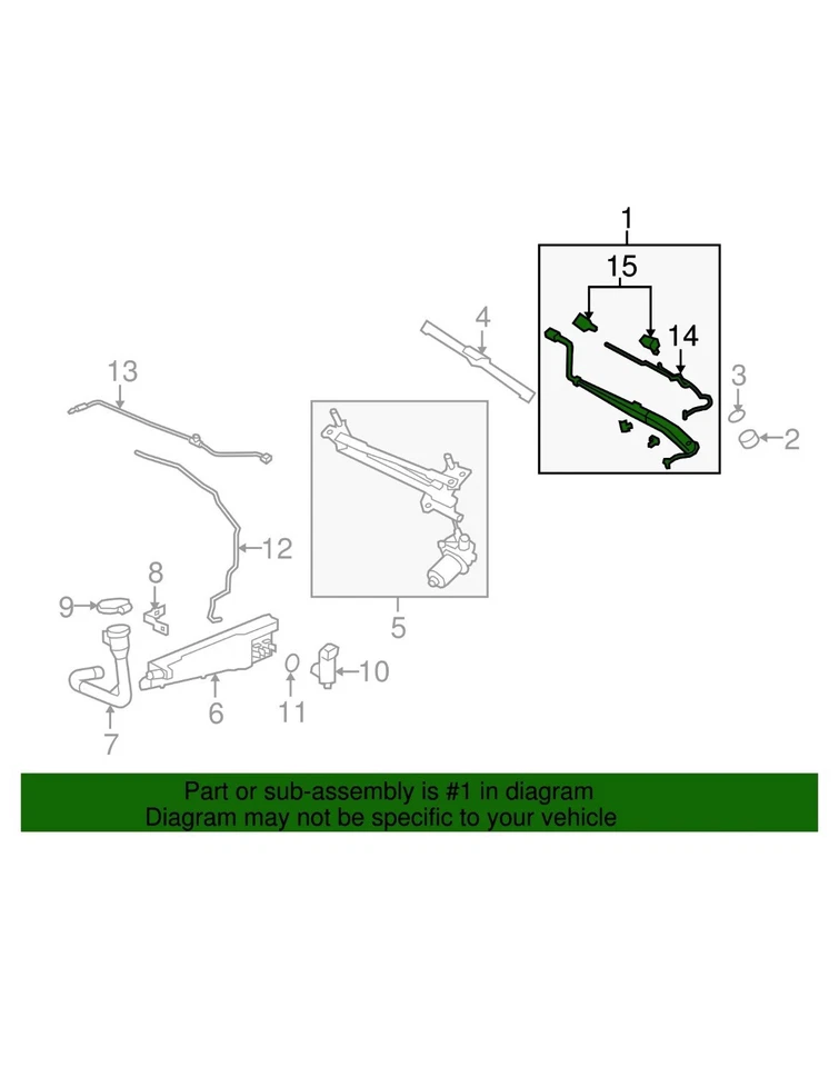 Genuine GM Pass Side RH Windshield Wiper Arm PONTIAC G8 Base GT GXP NOS 92280130 Foto 2 de 2
