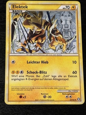 Elektek #33/102 | Triumph | Excellent (LP) | Deutsch | Pokémon | Non Holo