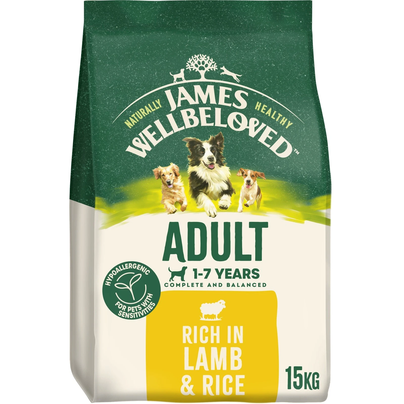 James Wellbeloved Lamb & Rice Adult Dry Dog Food - 15kg
Opens in a new window or tab