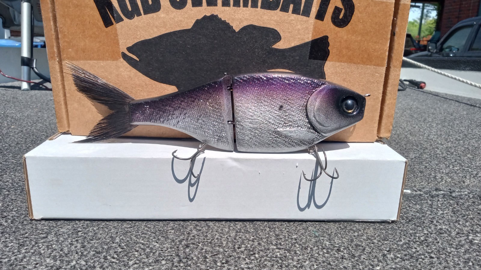 CLUTCH THE BOSS GLIDE SWIMBAIT 9" 4 OZ {SHADOW SHAD} BRAND NEW 🔥 clutch,kgb,etc - Image 4