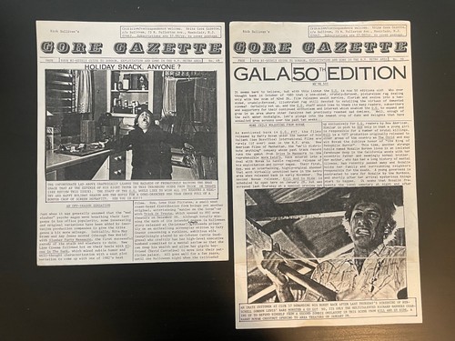 Rick Sullivan's GORE GAZETTE No. 43-53 Lot NYC Horror Exploitation Fanzine Rare - Picture 6 of 9