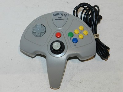 VINTAGE GRAY NINTENDO 64 N64 PERFORMANCE SUPER PAD  CONTROLLER P-305