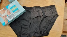Sloggi GO Casual Midi Briefs Knickers 3 Pack  Black brand new Size Small j3