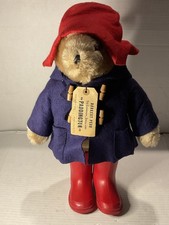Paddington Bear Plush Eden Toys 1975, Darkest Peru to London, England 18" w/Tag