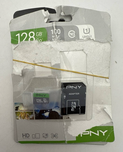 PNY Elite 128GB micro SDXC Class 10 UHS U1 Flash Memory Card with SD Adapter - Picture 2 of 12