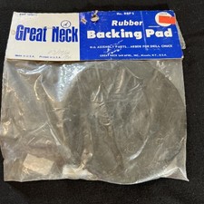 Great neck rubber backing pad VTG USA NOS NEW...