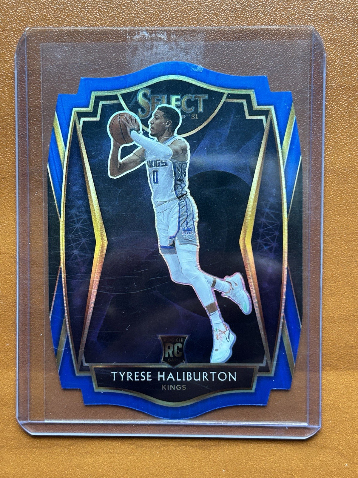 2020 PANINI SELECT BLUE DIE-CUT PRIZM #189 TYRESE HALIBURTON ROOKIE #/249