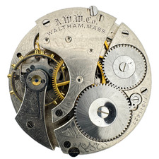 Antique 16s 1902 Waltham 7 Jewels Mechanical Hunter Pocket Watch Movement No.610