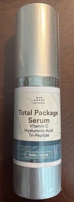 Sun Coast Sciences TOTAL PACKAGE SERUM 1oz Vitamin C Hyaluronic Acid Qty Avail