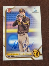 2022 Bowman b ADAM MAZUR Padres In-Person Signed  AUTO