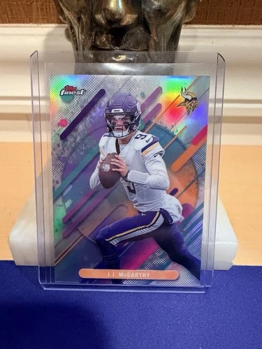 2025 Topps Finest - JJ McCarthy #242 Rare Refractor
