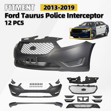 Front Bumper Cover Grille Assembly For 2013-2019 Ford Taurus Police Interceptor