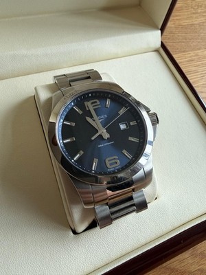Longines Conquest 43mm Sunray blaues Zifferblatt Herrenuhr - L3.760.4.96.6