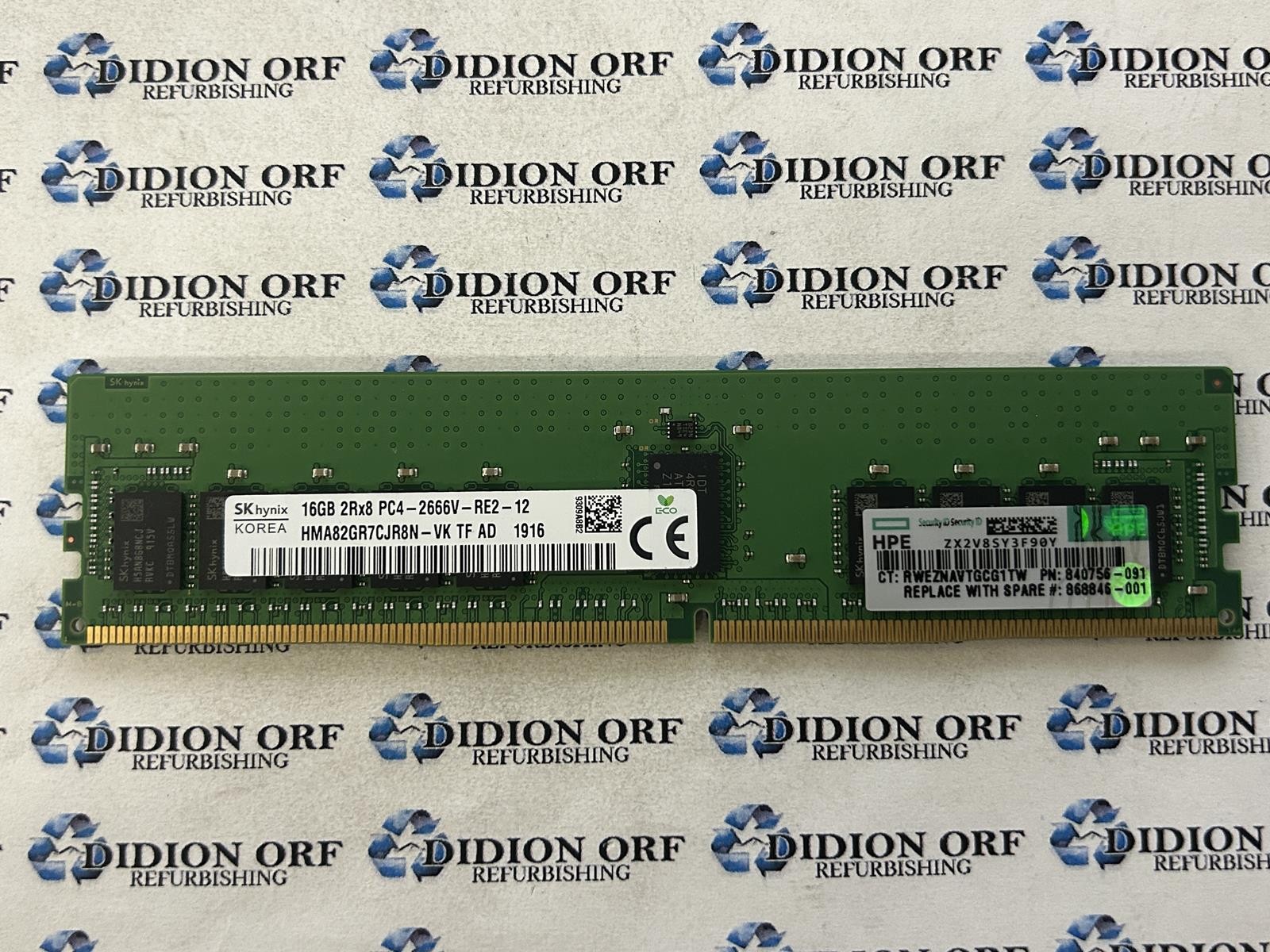 SK HYNIX HMA82GR7CJR8N-VK 16 GB PC4-2666V Server DIMM SKU 22885