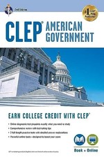 NEW- CLEP American Government Book + Online b...