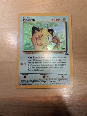 Pokmon TCG Meowth Black Star Promos Holo 10/53 NM
