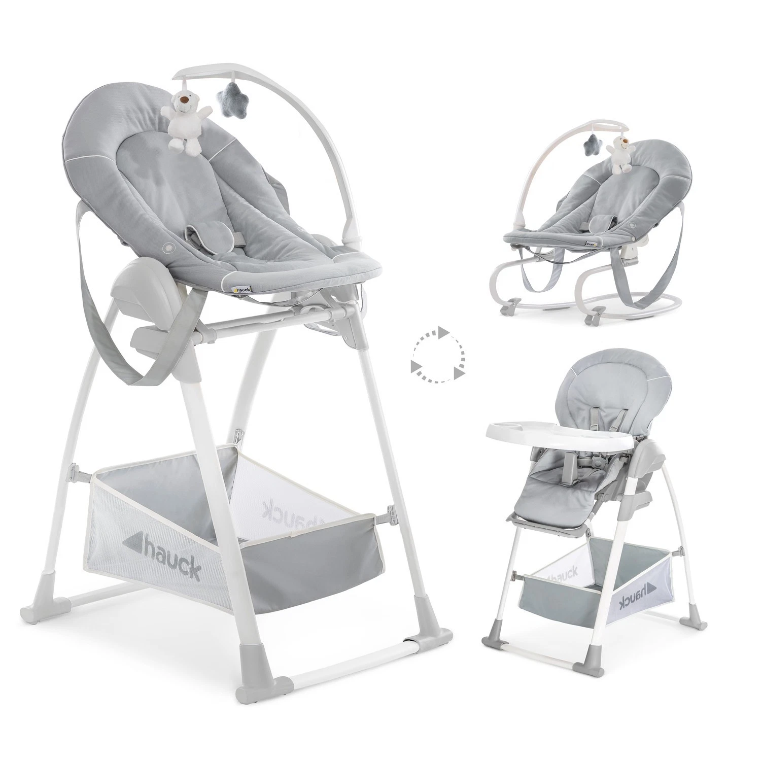 hauck Sit N Relax 3in1, Grey - Baby & Toddler Highchair with Bouncer & Toy Bar
Opens in a new window