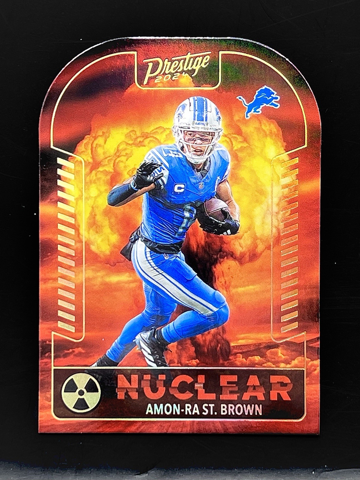 2024 Panini Prestige Football - Nuclear Amon-Ra St. Brown #N-ASB Detroit Lions