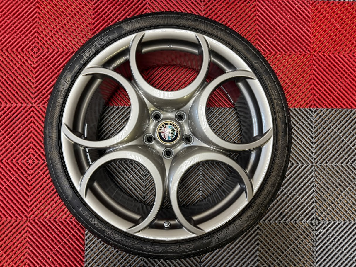 OEM Original 20" Alfa Romeo 8C Competizione 5 Hole Wheels Rims Grey Set Take Off