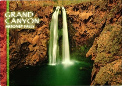Mooney Falls - Havasu Canyon Grand Canyon Arizona Postcard Unposted