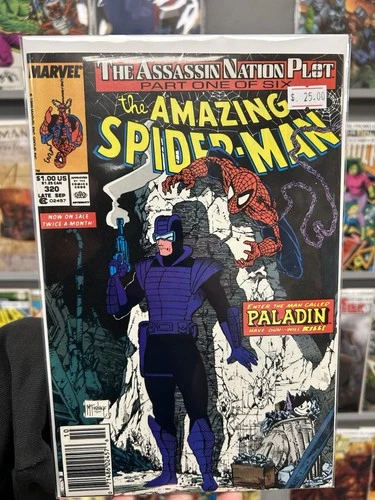 The Amazing Spider-Man #320 Marvel September 1989 Paladin App. NM/9.4 Newsie