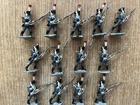 28mm NAPOLEONIC WARS METAL MINIATURE FIGURES x 13 FRENCH LINE FUSILIERS