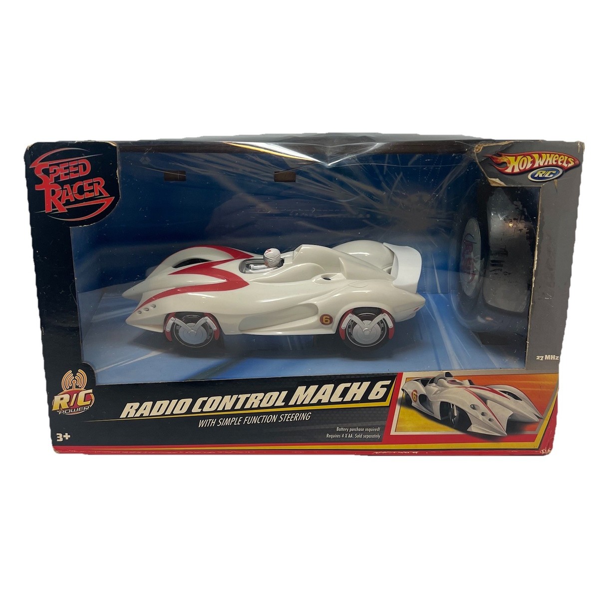 Speed Racer Mach 6 Remote Control Car RC Car Mattel Hot Wheels