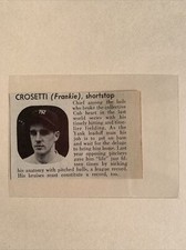 Frankie Crosetti Johnny Murphy New York Yankees 1939 Baseball WW MLB Panel