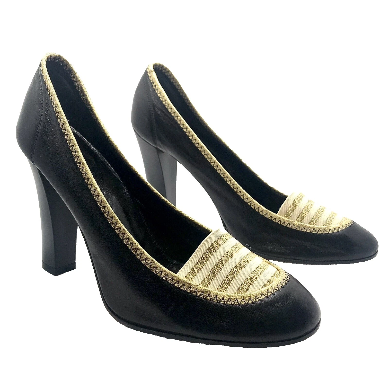 Zapatos de tacón para mujer a rayas Marc Jacobs