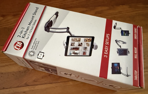 CTA 2-in-1 TABLET STAND Kitchen Mount 7-13 inch NEW Unopened for 7 -13" Tablets - Afbeelding 10 van 12