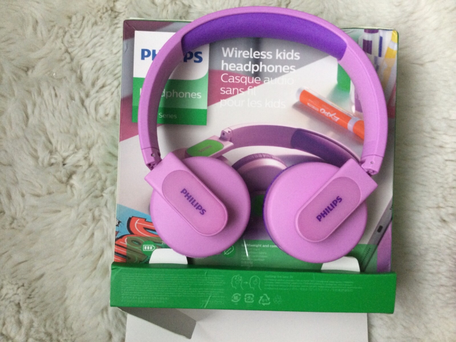 PHILIPS Kids Wireless On-Ear Headphones, Volume Limited Wireless Bluetooth Kids