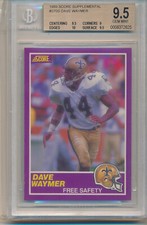 1989 Score Supplemental Dave Waymer (#370S) BGS9.5 BGS