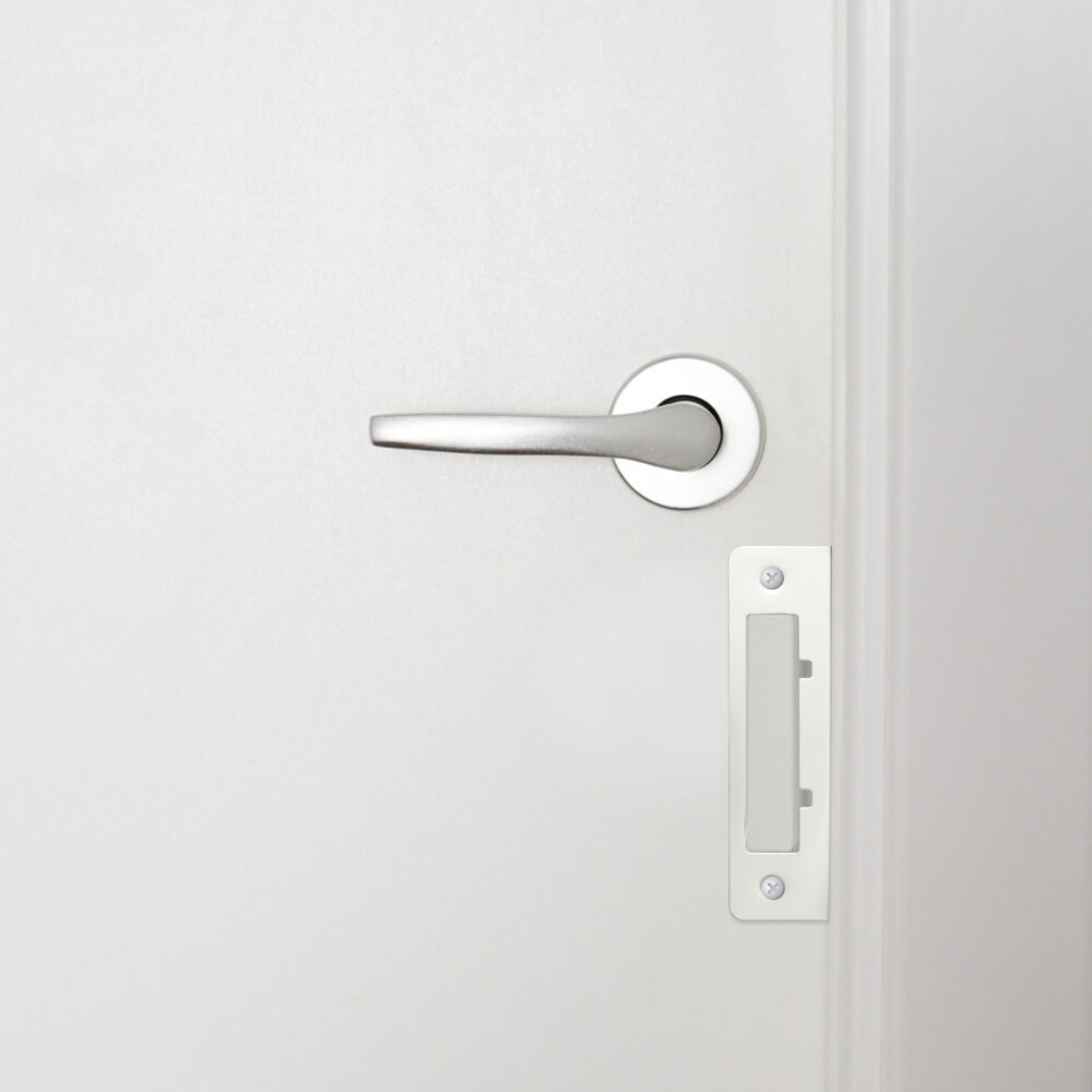 Door Lock Plate Guard Deadbolt Plate Security Strike Plate Steel Strike