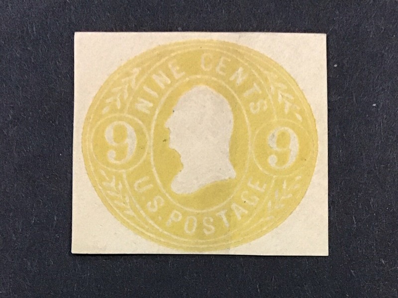 US 1865 VF MH Cut Square Sc# U66 ,           (W49)
