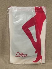 Silkies Classic Ribbed Trouser Socks Regular Womens Size Black USA Made