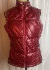 Isis Womens Vest Medium Red Premium Goose Down Insulated Quilted Puffer Jacket