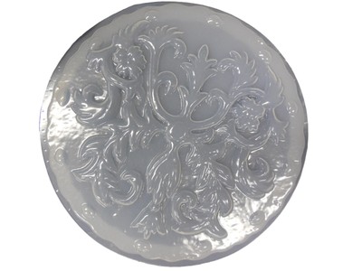 Decorative Floral Design Stepping Stone Plaster Concrete Mold 7075 Moldcreations