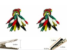 Alligator Clips Electrical, 20pcs Preminum Test Leads with Crocodile Clips, 5 Co
