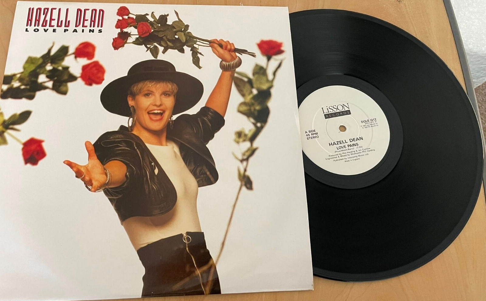 Hazell Dean – Love Pains 12"" Vinyl 1989 Hi NRG