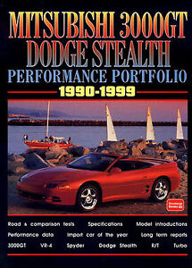 DODGE STEALTH MITSUBISHI 3000GT BOOK PORTFOLIO R/T TURBO VR4 SPYDER